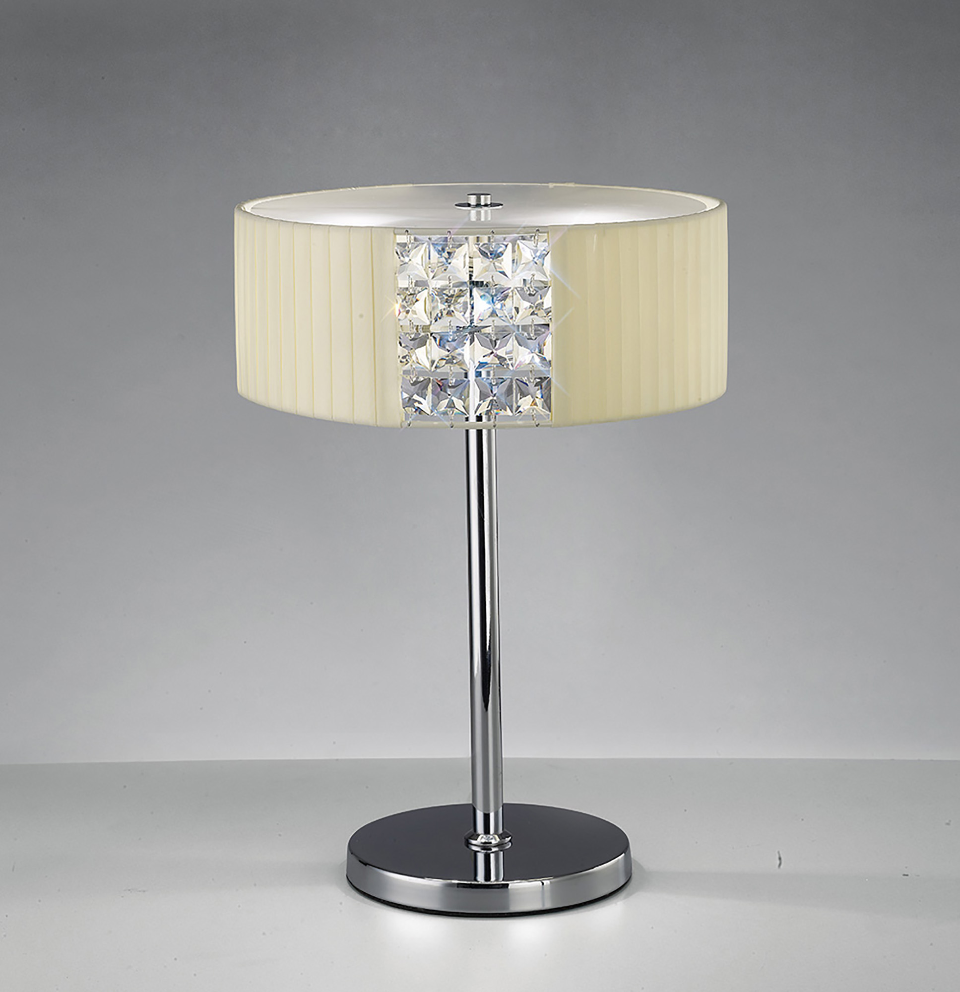 IL31170/CR  Evelyn Crystal 43cm 2 Light Table Lamp